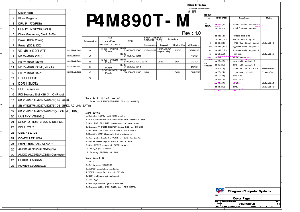 ECS P4M890T-M REV 1.0 SCH service manual (1st page)