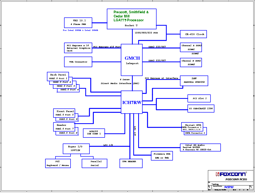 Foxconn 945pl7ae ks2h схема