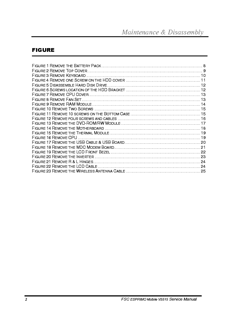 FUJITSU-SIEMENS ESPRIMO MOBILE V5515 V5535 V5555 service manual (2nd page)