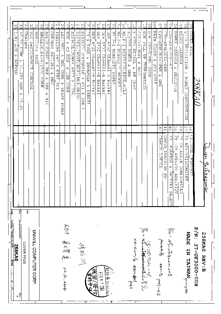 FUJITSU SIEMENS AMILO A1630 UNIWILL 258KA0 REV B SCH service manual (1st page)