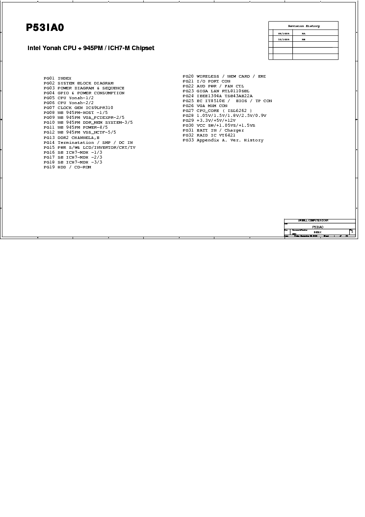 FUJITSU SIEMENS AMILO PI1536 UNIWIL P53IA0 REV C SCH service manual (1st page)