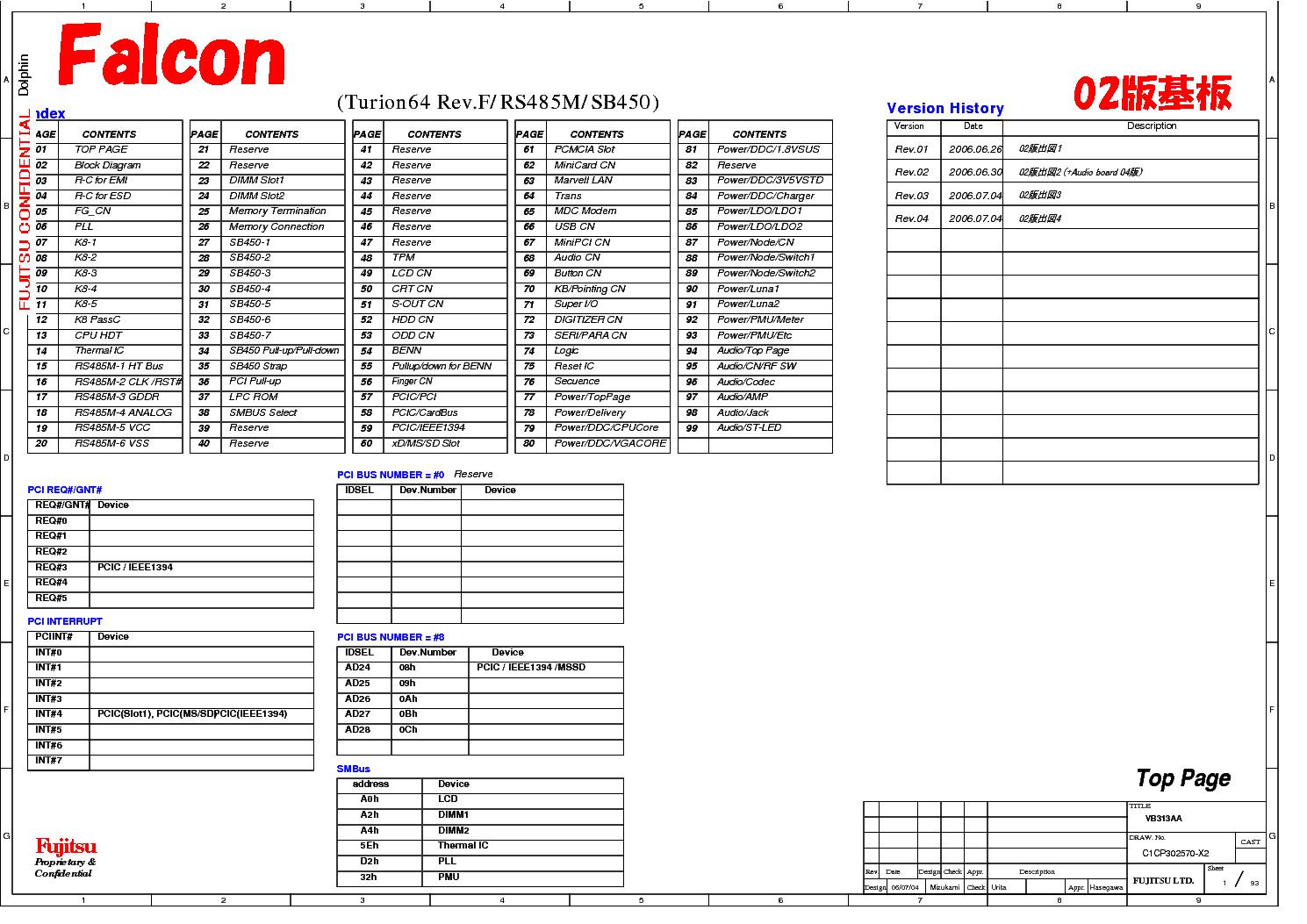 FUJITSU SIEMENS LIFEBOOK A3110 FALCON VB313AA SCH service manual (1st page)
