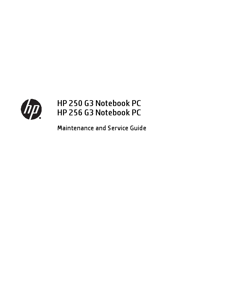 HP 250G3 256G3 MM service manual (1st page)