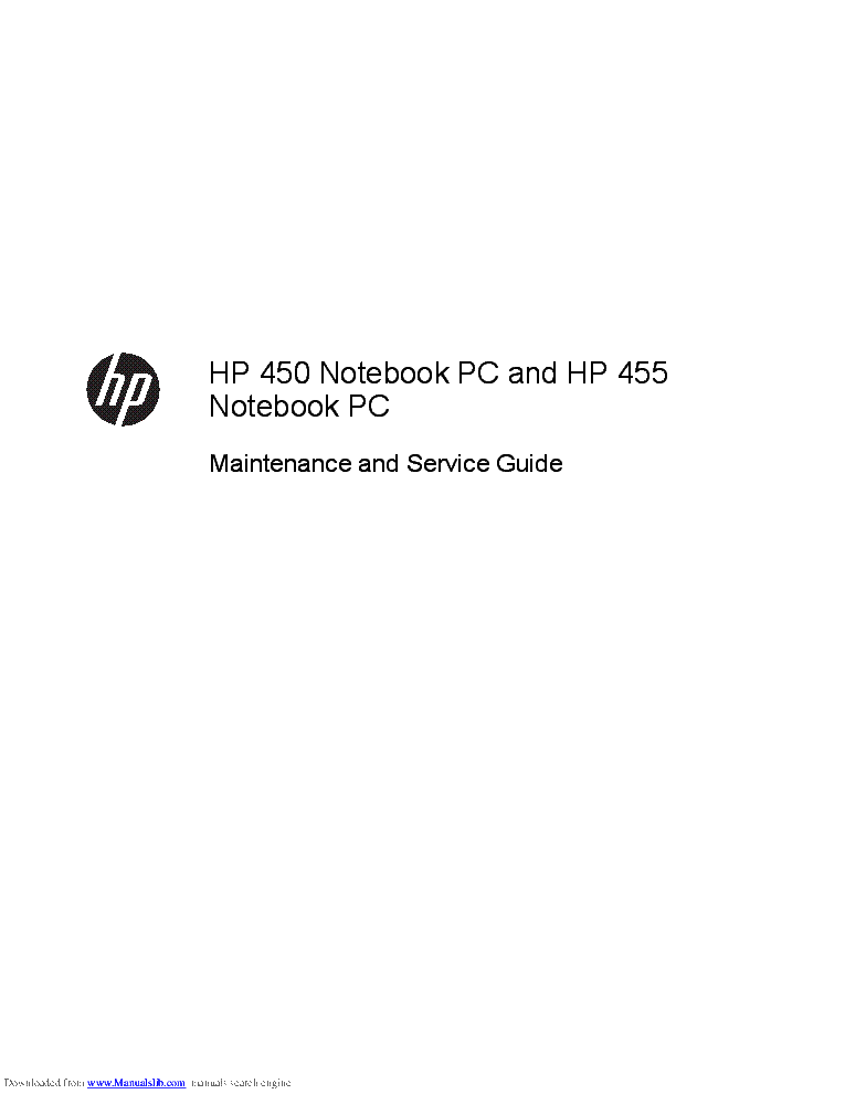 HP 450 455 SGUI service manual