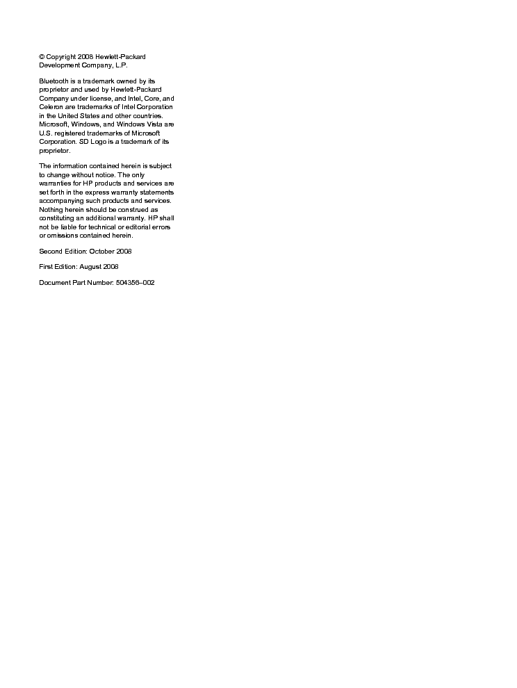 HP 540 541 service manual (2nd page)