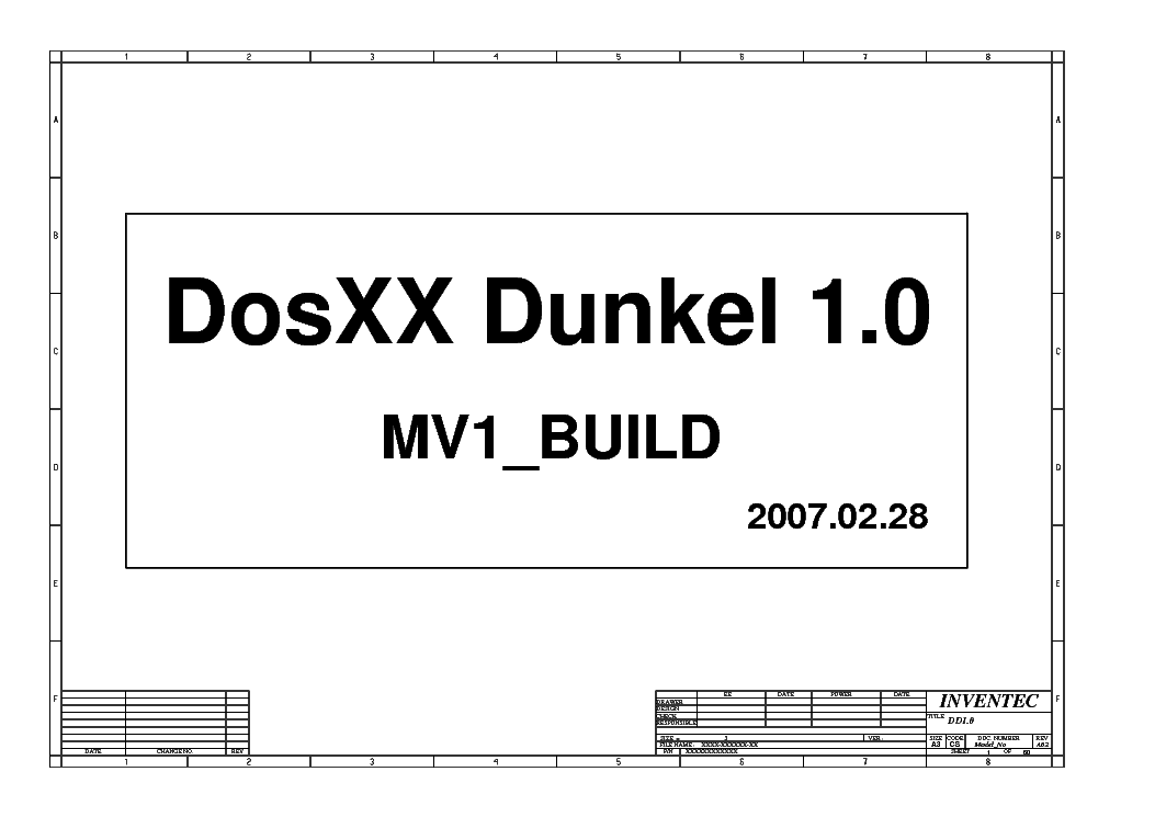 HP COMPAQ 6510B 6710B INVENTEC DD1.0 DOSXX DUNKEL 1.0 REV A02 SCH service manual (1st page)
