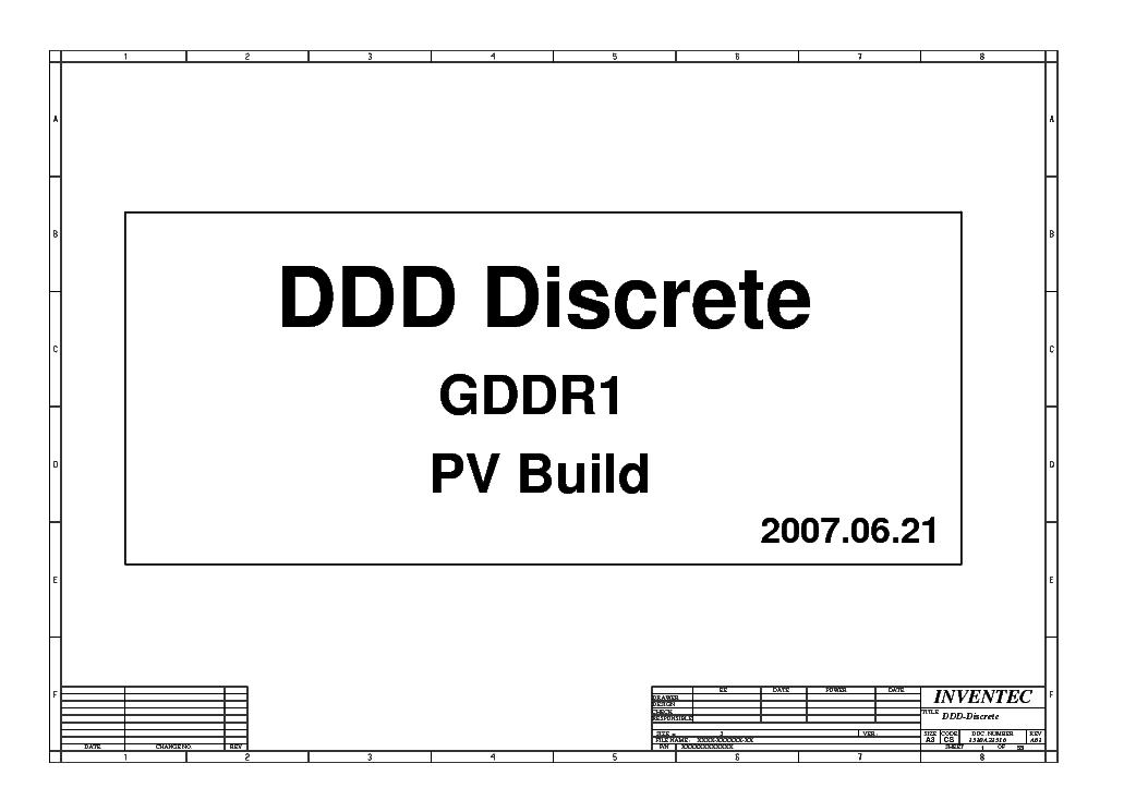 HP COMPAQ 6520S 6525S 540 541 INVENTEC DDD-DISCRETE GDDR1 REV A01 SCH service manual (1st page)