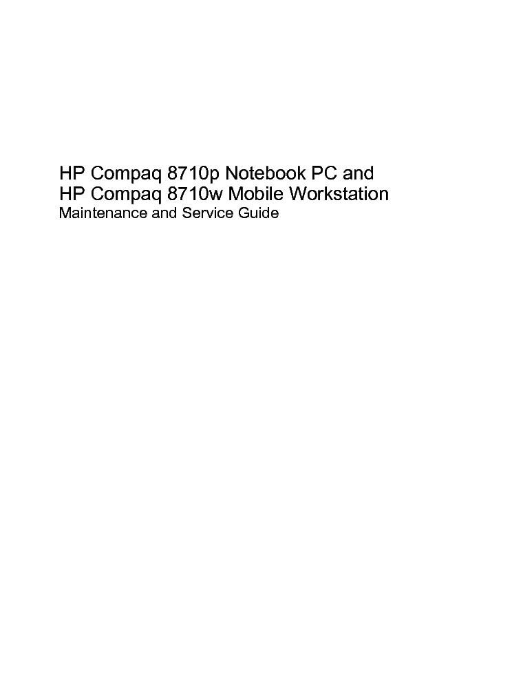 HP 8710W SERVICE MANUAL PDF
