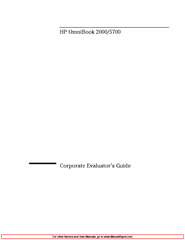 HP OB2000-5700 CEG service manual (1st page)