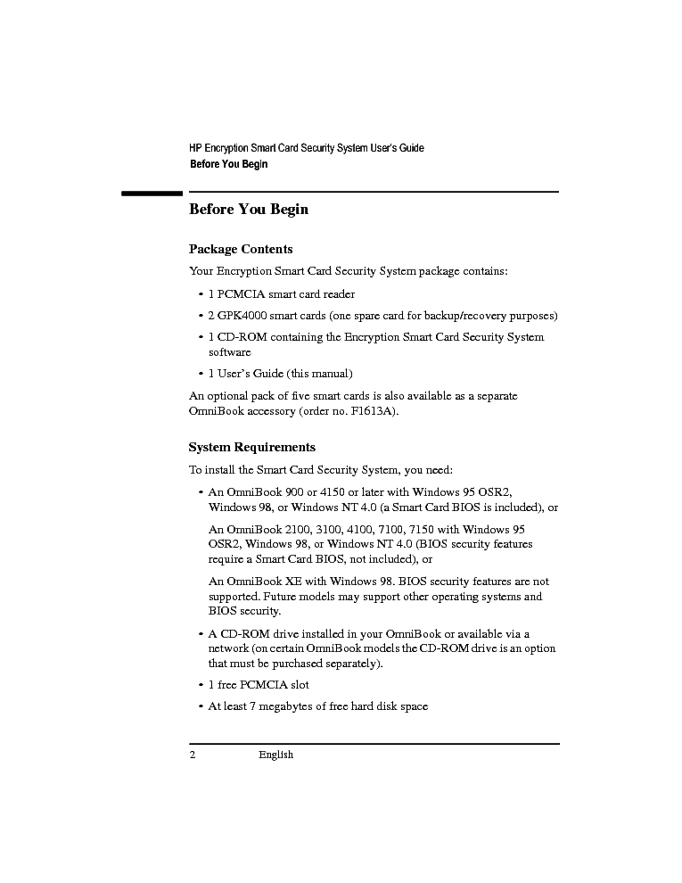 HP OB2100-3100 ESCS UG service manual (2nd page)