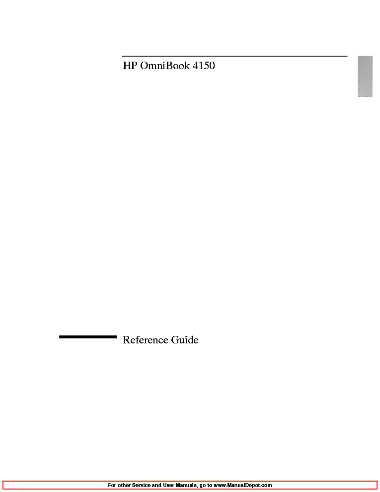 HP OB4150 RG service manual (1st page)