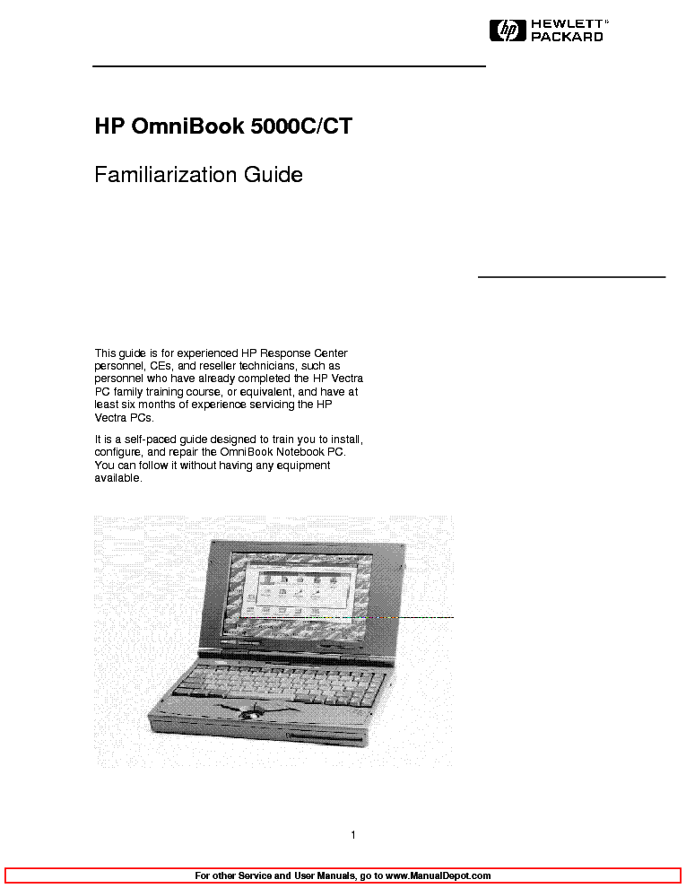 HP OB5000 FG service manual (1st page)