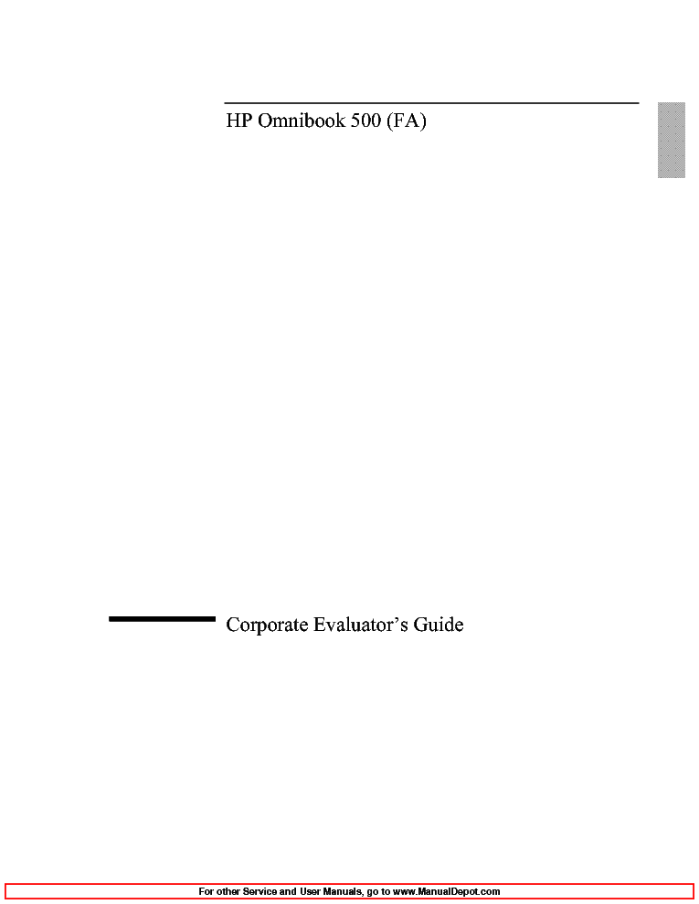 HP OB500 CEG service manual (1st page)