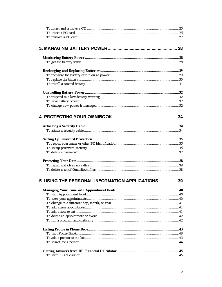 HP OB5700 WIN95 UG service manual (2nd page)