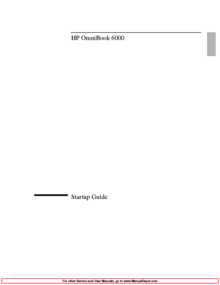 HP OB6000 SG service manual (1st page)