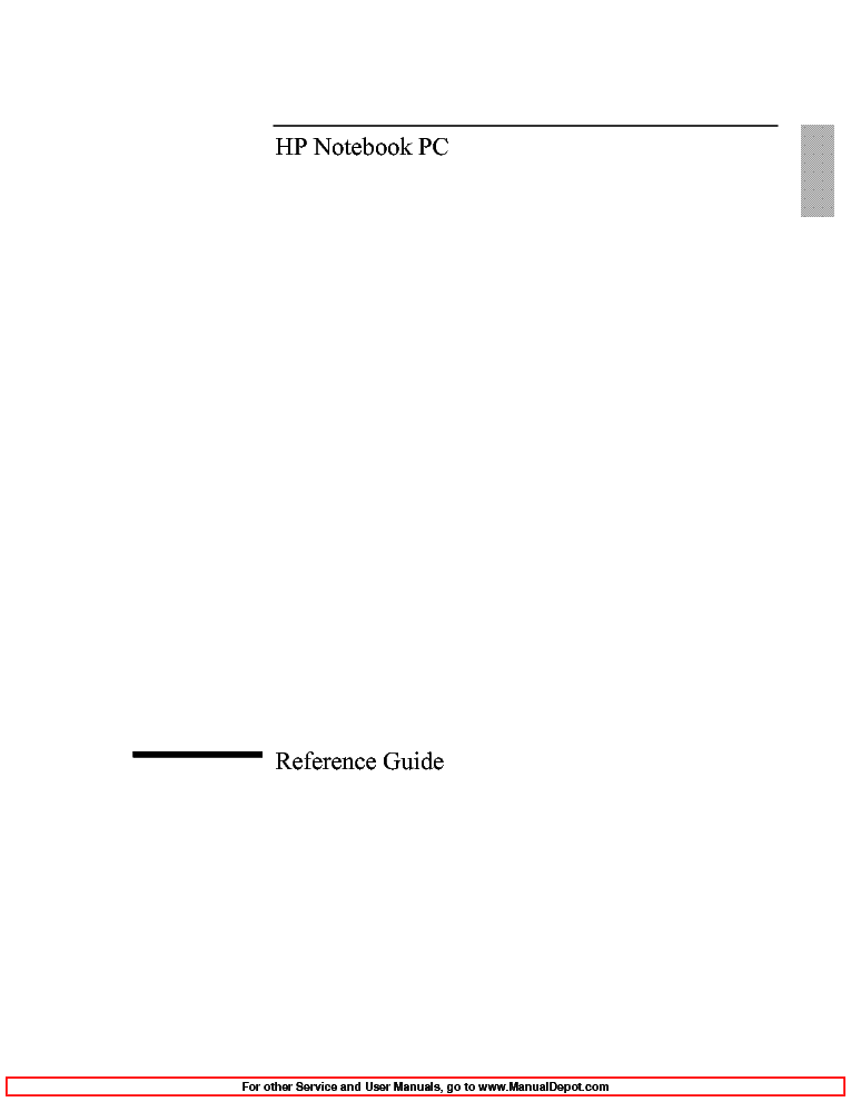 HP OB6100 RG service manual (1st page)