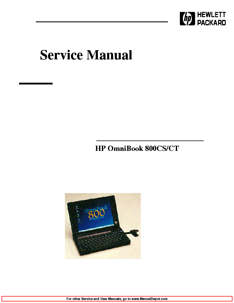 HP OB800 SM1 service manual (1st page)