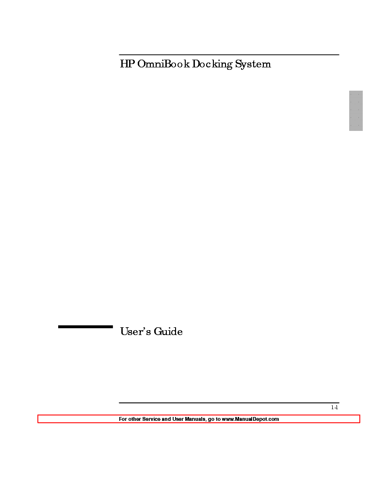 HP OB900 DS UG service manual (1st page)