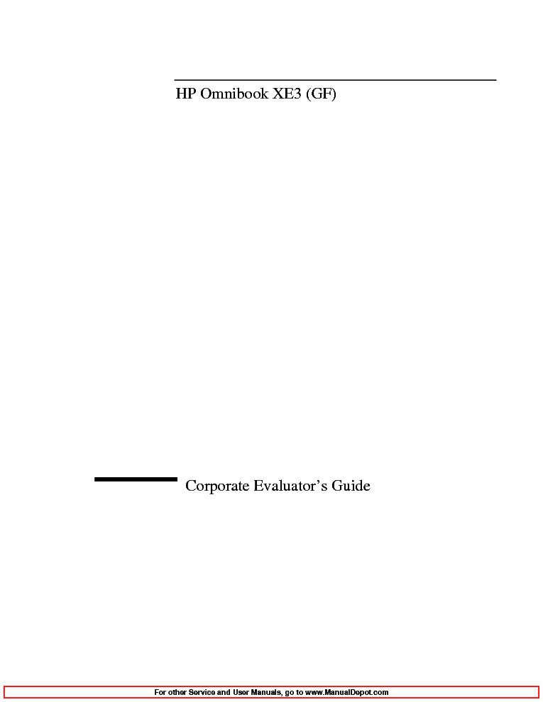 HP OBXE3-GF CEG service manual (1st page)