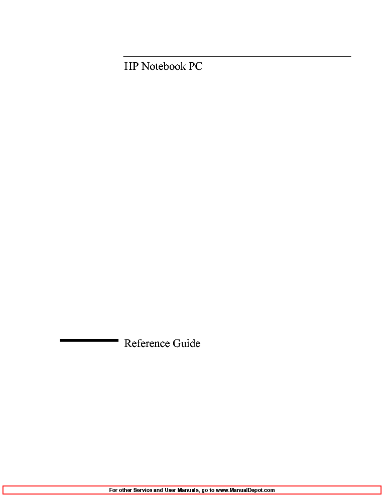 HP OBXT1500 RG service manual (1st page)