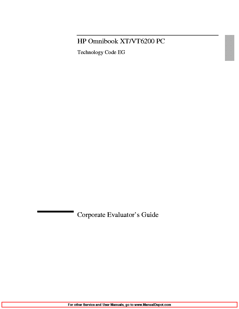 HP OBXT6200 CEG service manual (1st page)