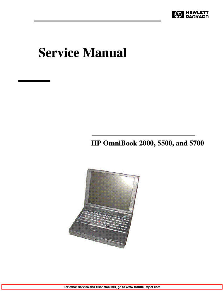 HP OMNIBOOK 2000,5500,5700 service manual (1st page)