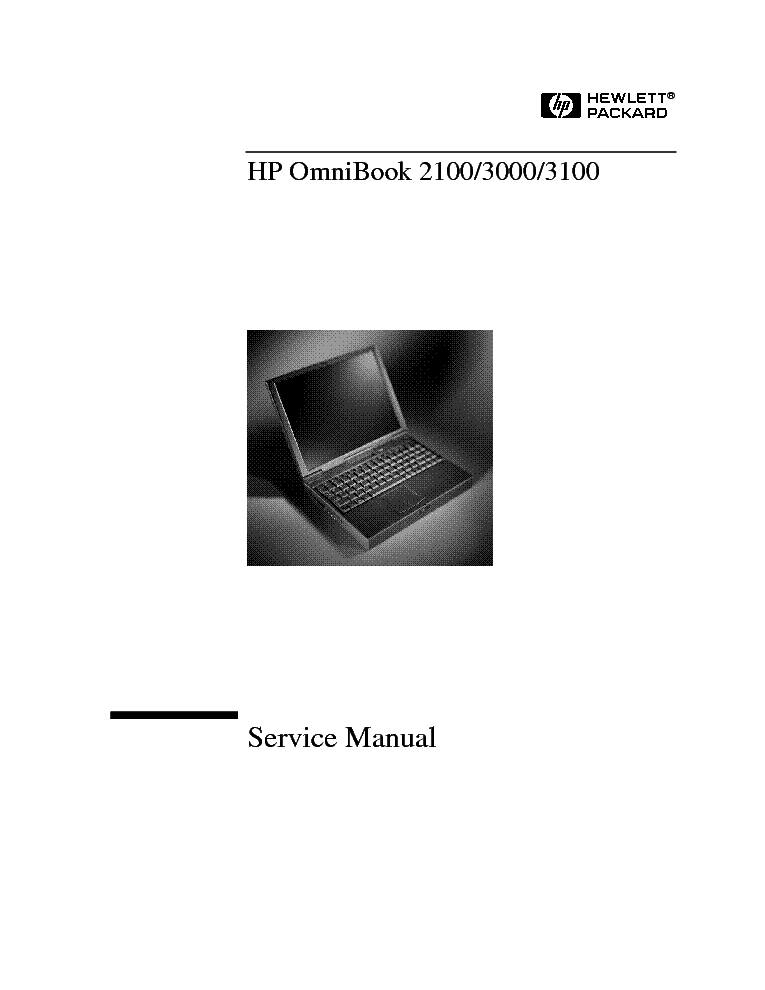 HP OMNIBOOK 2100,3000,3100 service manual (1st page)