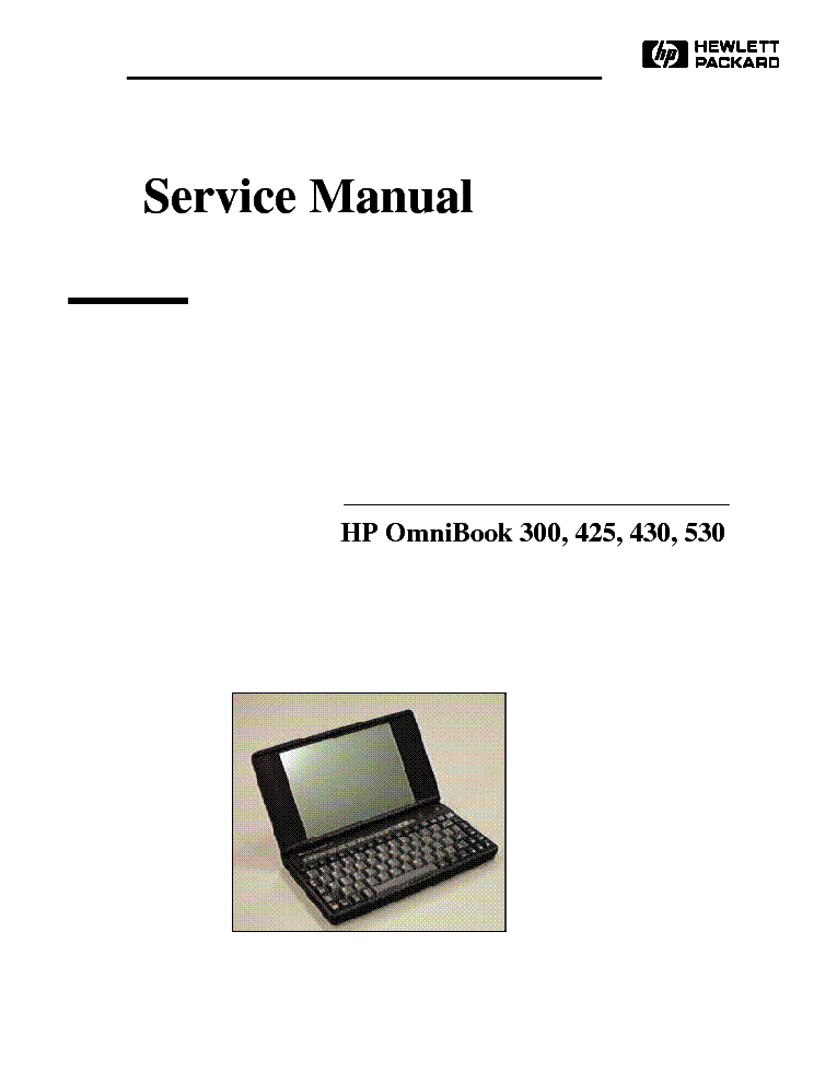 HP OMNIBOOK 430 SM service manual (1st page)