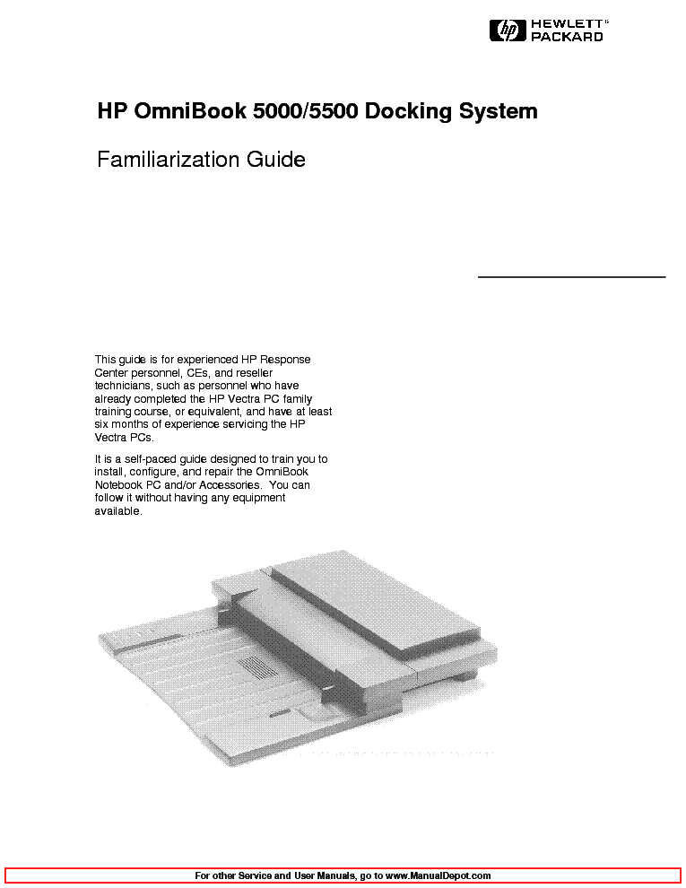 HP OMNIBOOK 5000,5500 service manual (1st page)