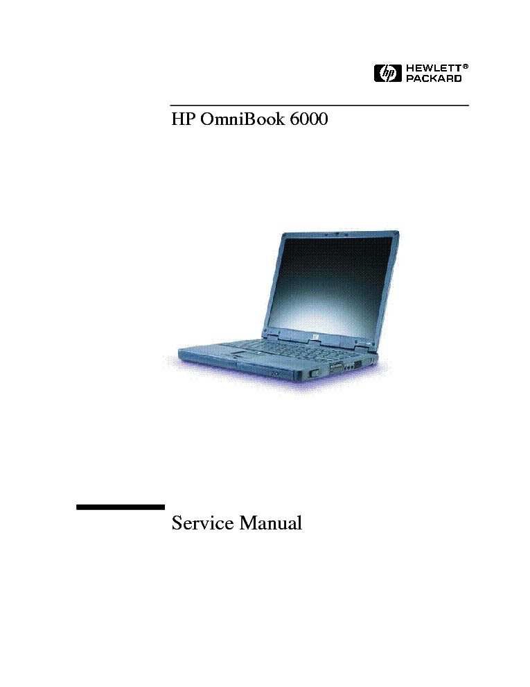 HP OMNIBOOK 6000 service manual (1st page)