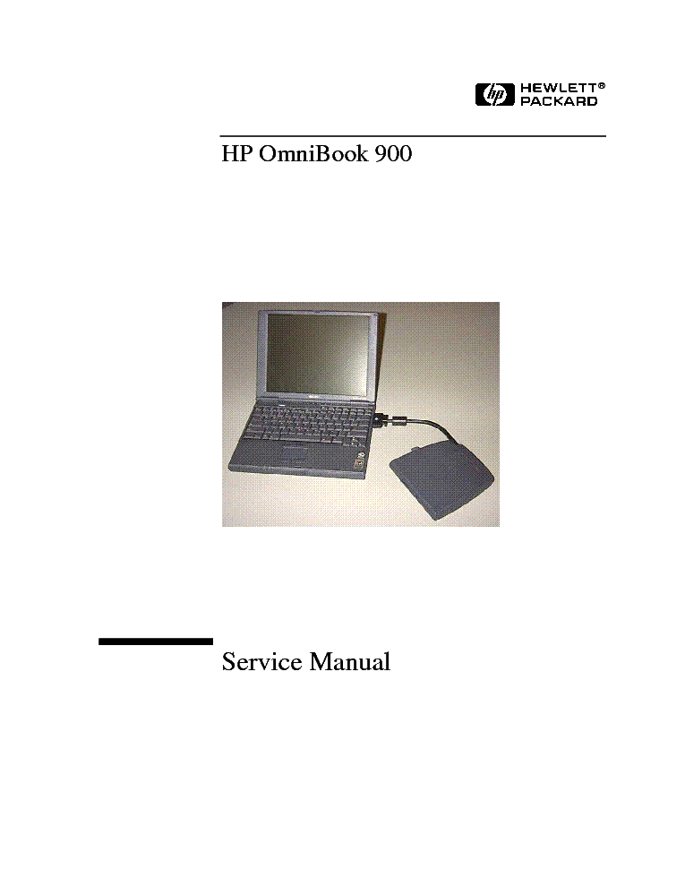 HP OMNIBOOK 900 2ND ED SM service manual (1st page)