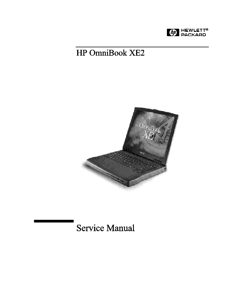 HP OMNIBOOK XE2 service manual (1st page)