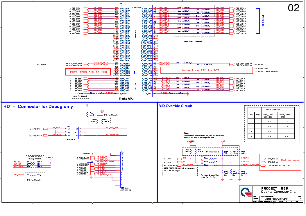 HP PAVILION G6-2025SR G6-2211SR G6-2318ER G7-2114SR G7-2050 QUANTA R53 AMD UMA REV 1A SCH service manual (2nd page)