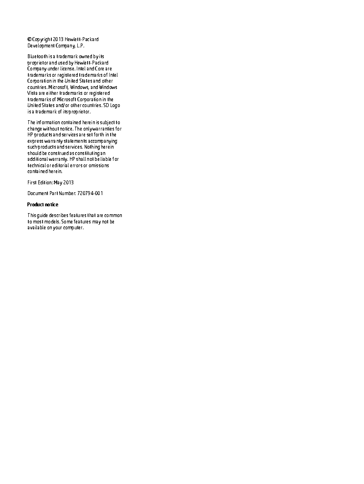 HP PROBOOK-450-G0 PROBOOK-455-G1 SM service manual (2nd page)