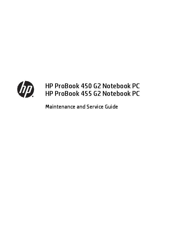 HP PROBOOK-450-G2 PROBOOK-455-G2 SM service manual (1st page)