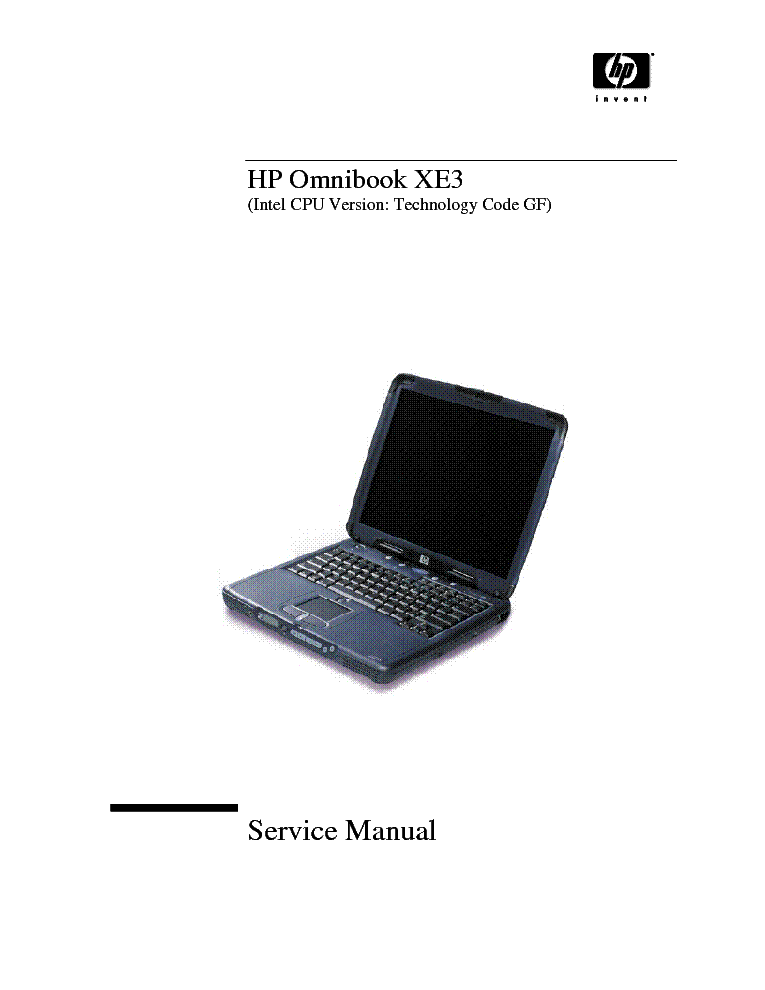 HP SERVICE-MANUAL-OMNIBOOK-XE-3 service manual (1st page)