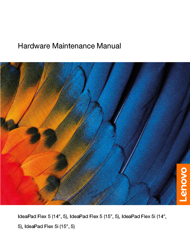 LENOVO IDEAPAD FLEX 5 5I 15ALC05 HARDWARE MAINTENANCE MANUAL service manual