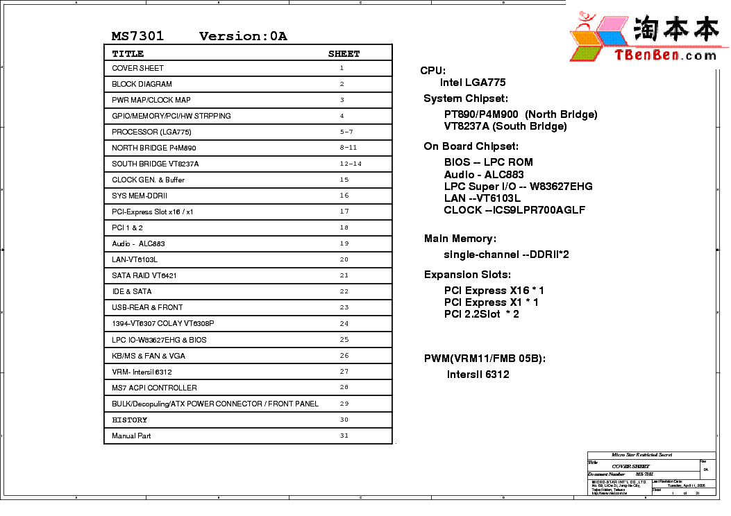 Msi Ms-7301 Ver 1.0 Manual