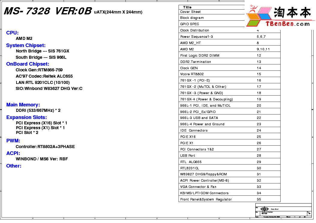MSI MS-7328 REV 0B SCH service manual