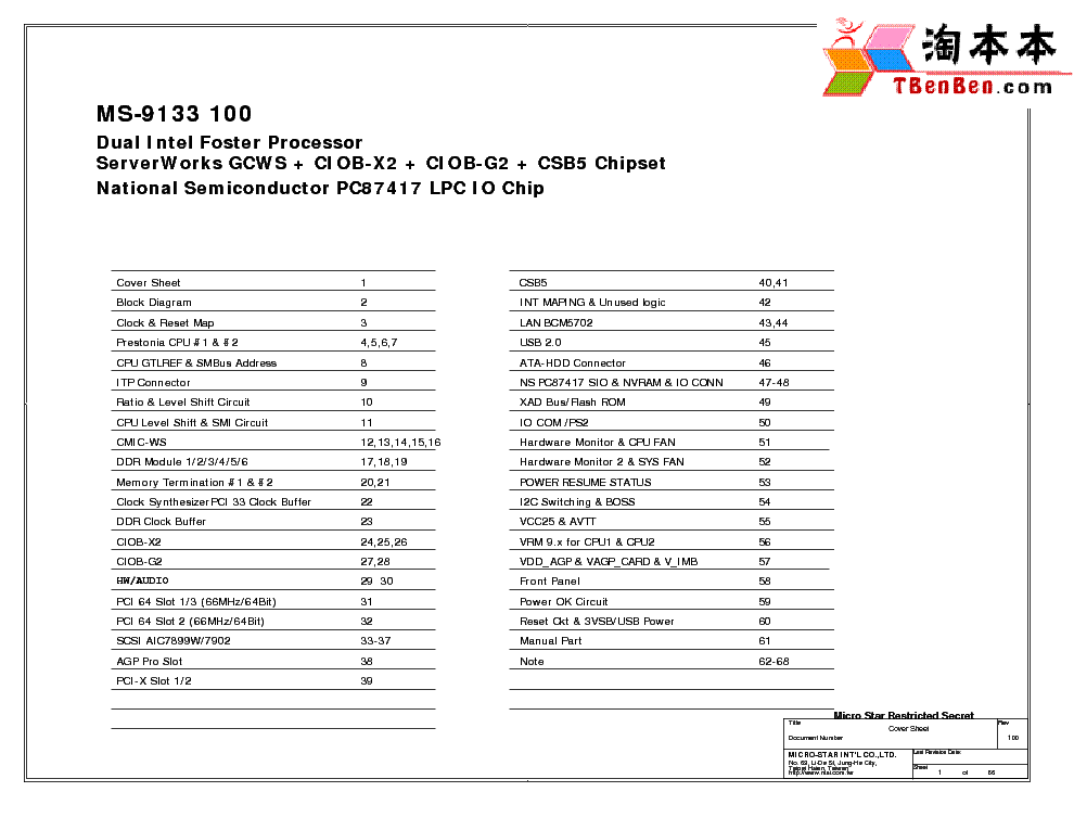 MSI MS-9133 REV 100 SCH service manual (1st page)