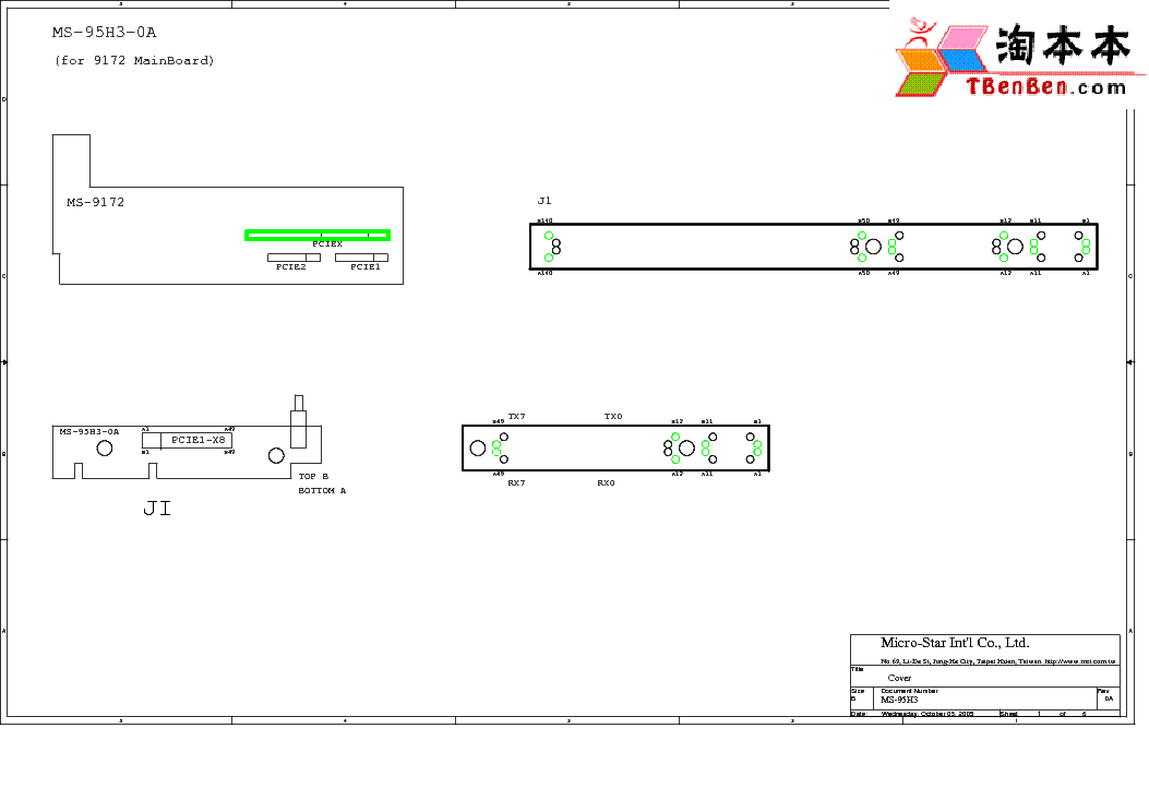MSI MS-95H3 REV 0A SCH service manual