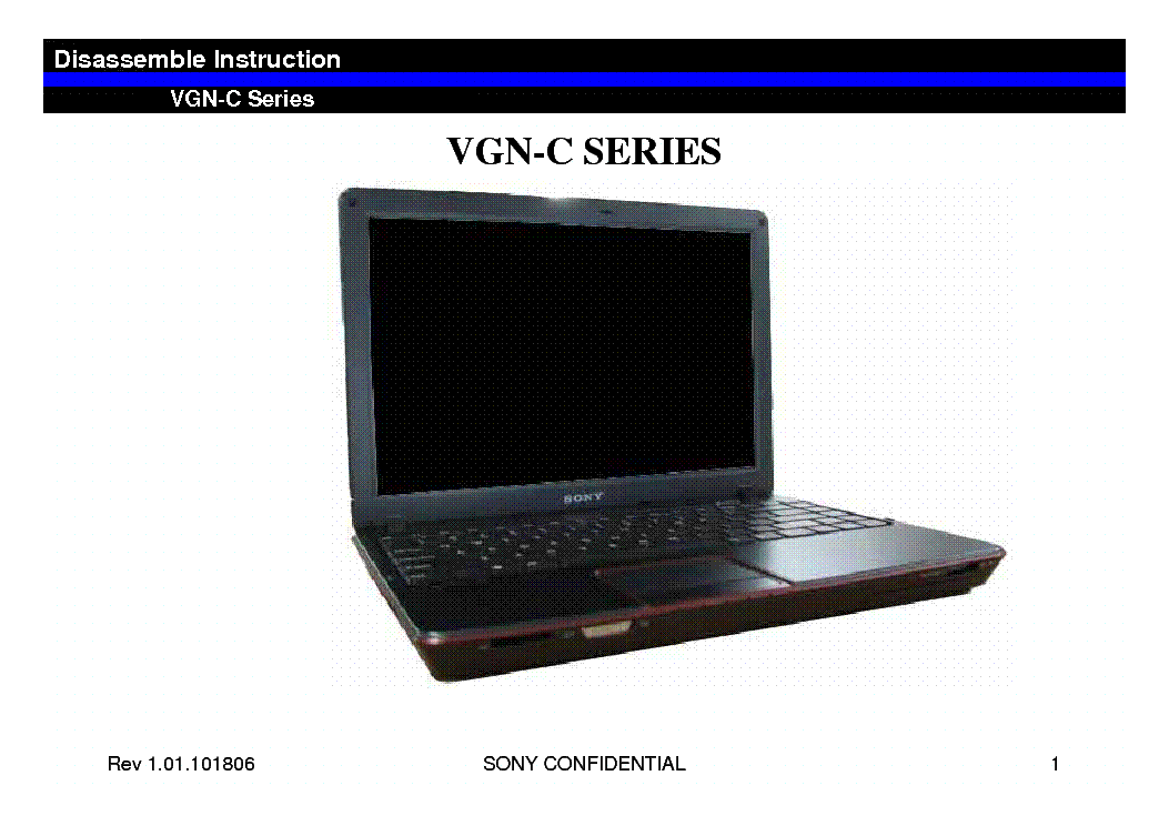 SONY VAIO VGN FE SERIES Service Manual download, schematics, eeprom