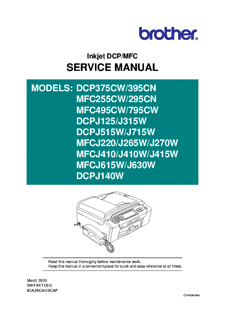 BROTHER HL-2140 2150N 2170W Service Manual download, schematics, eeprom