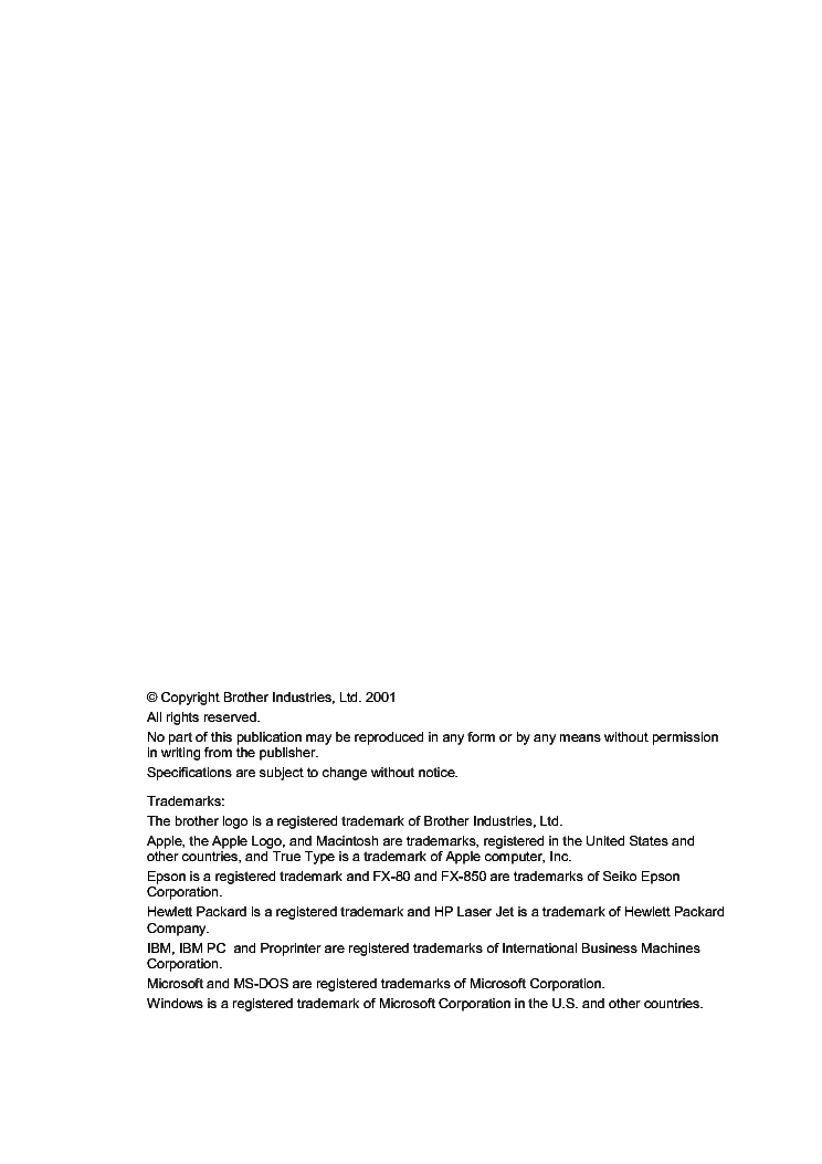 BROTHER HL-2460N service manual (2nd page)