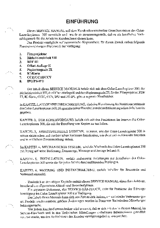 CANON CLC-300 SM service manual (2nd page)