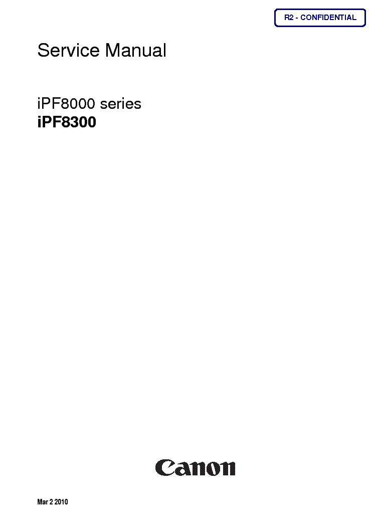 CANON IPF8000 IPF8300 SERIES SM service manual (1st page)