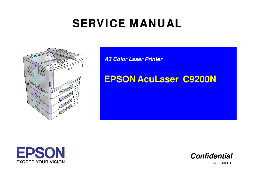 EPSON ACULASER C9200N SM service manual
