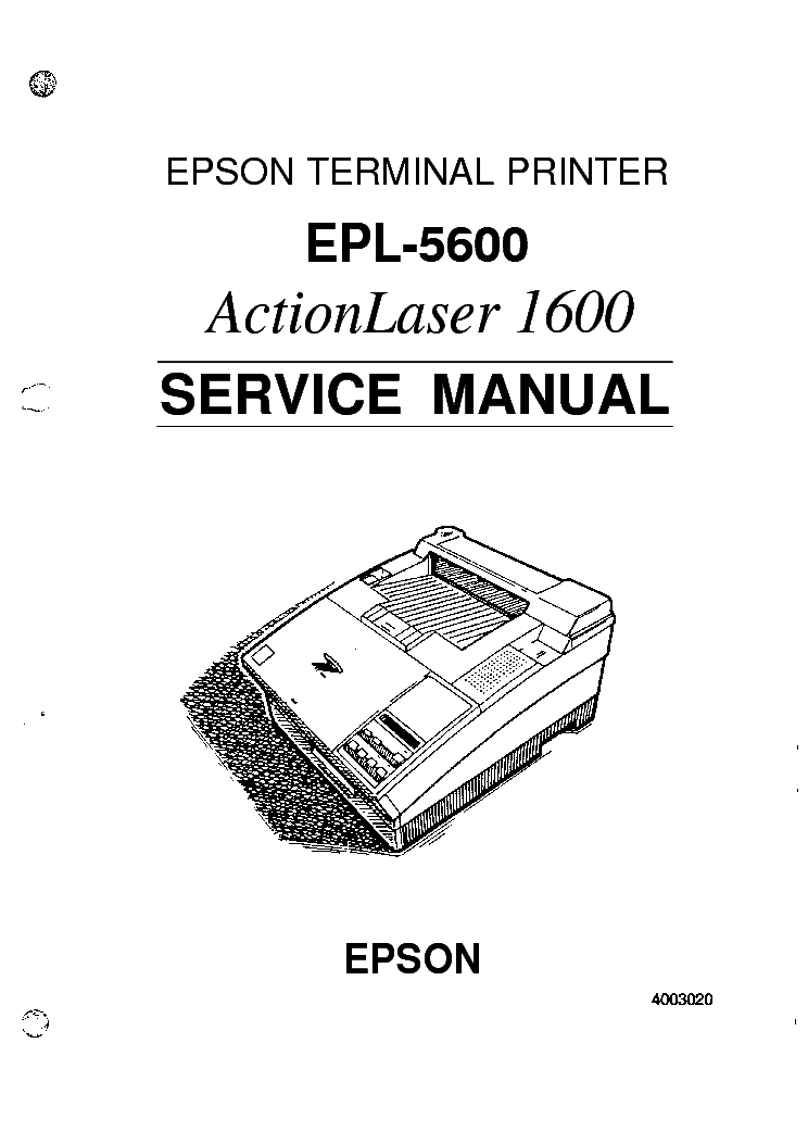 EPSON EPL-5600 SERVICE MANUAL Service Manual download, schematics ...