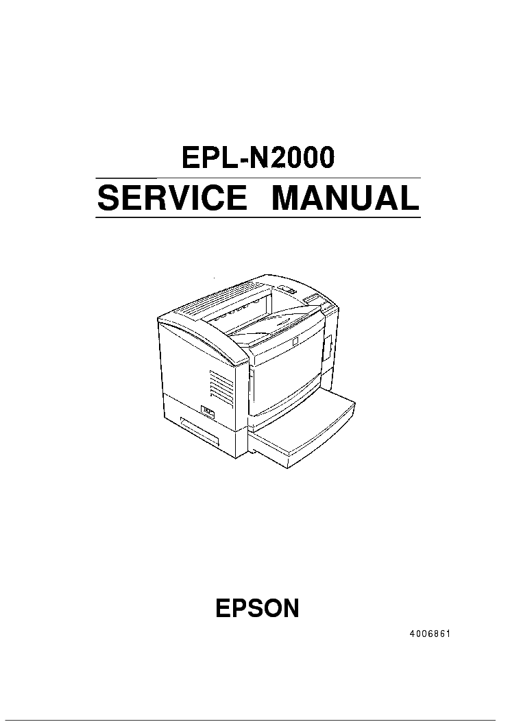 EPSON EPL-N2000 SM Service Manual download, schematics, eeprom, repair ...