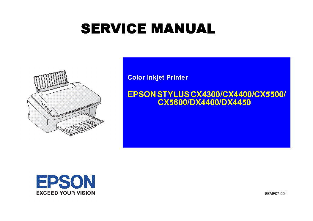 Epson Stylus Cx4300 Cx4400 Cx5500 Cx5600 Dx4400 Dx4450 Service Manual Download Schematics Eeprom Repair Info For Electronics Experts